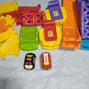 Vtech Go Go Rescue Smart Car Track Vibrant Building Block Train Set for Kids